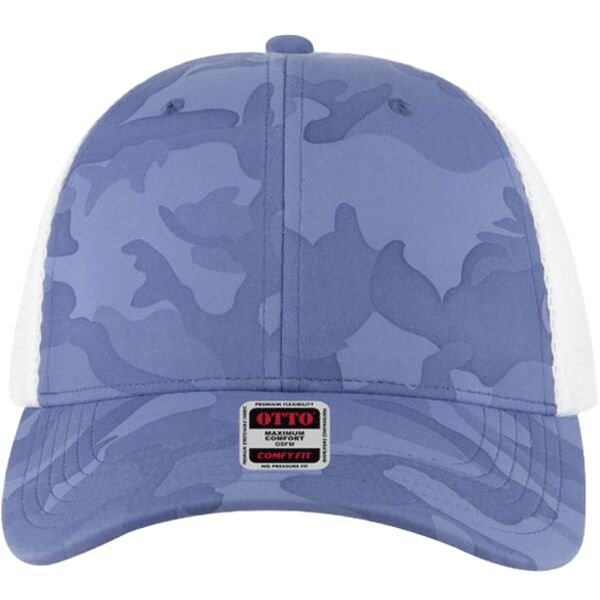 OTTO CAP® OTTO COMFY FIT® 6 Panel Low Profile Mesh Back Trucker Hat Thumbnail