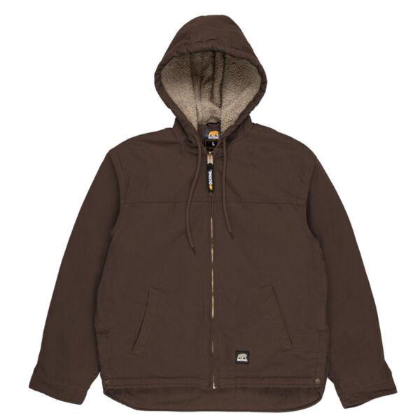 Men's Heartland Washed Duck Hooded Work Coat Thumbnail