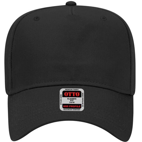 OTTO CAP 5 Panel Mid Profile Baseball Cap Thumbnail